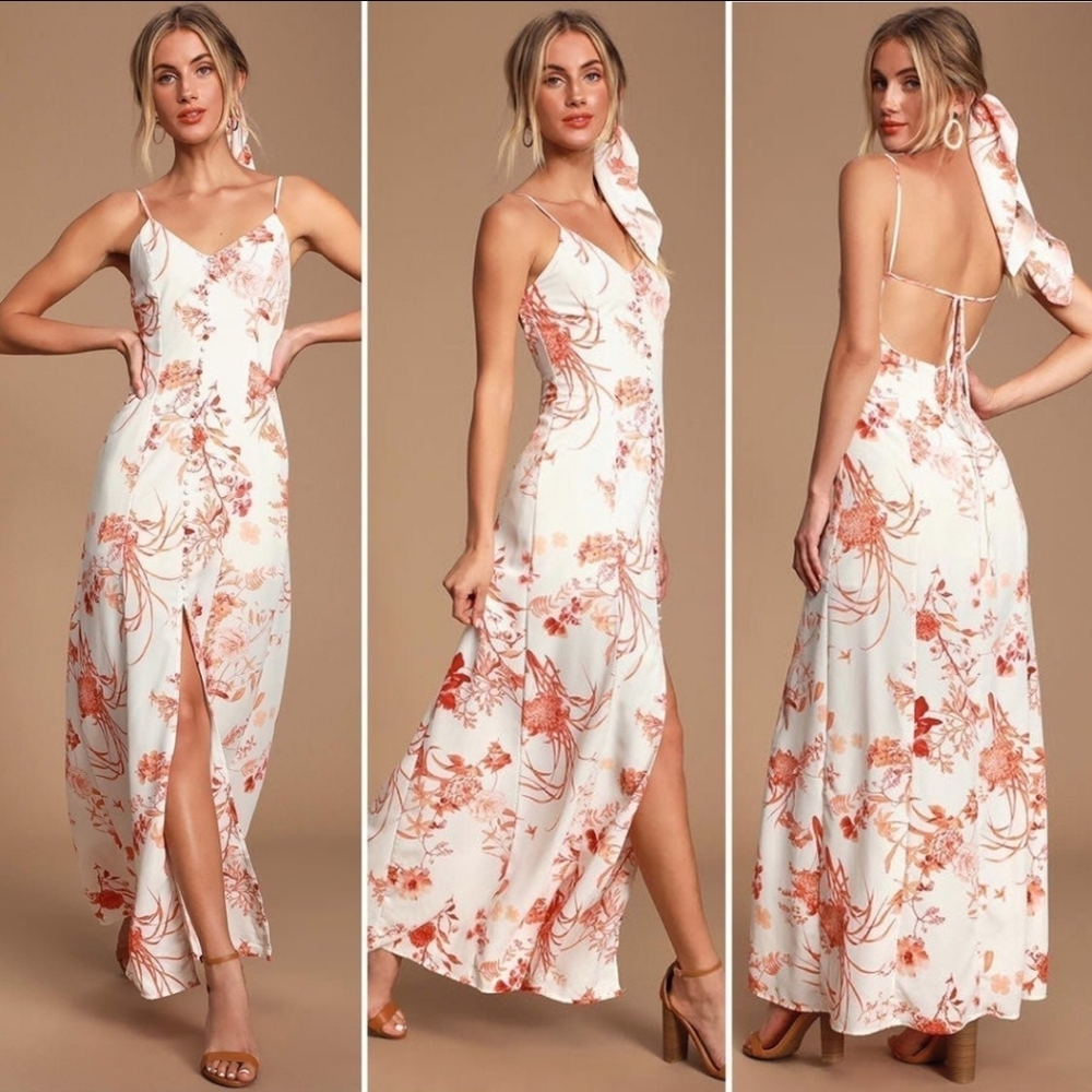 Lulu's Crista Floral Dress M